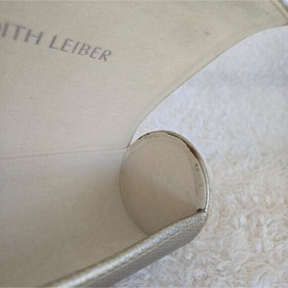 Judith Leiber Gold Textured Sunglasses Case - Picture 5 of 5